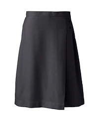 Lands' End Plus School Uniform Solid A-line Skirt Below the Knee