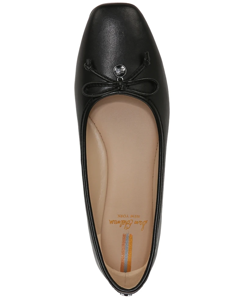 Sam Edelman Women's Meadow Square-Toe Bow Ballet Flats