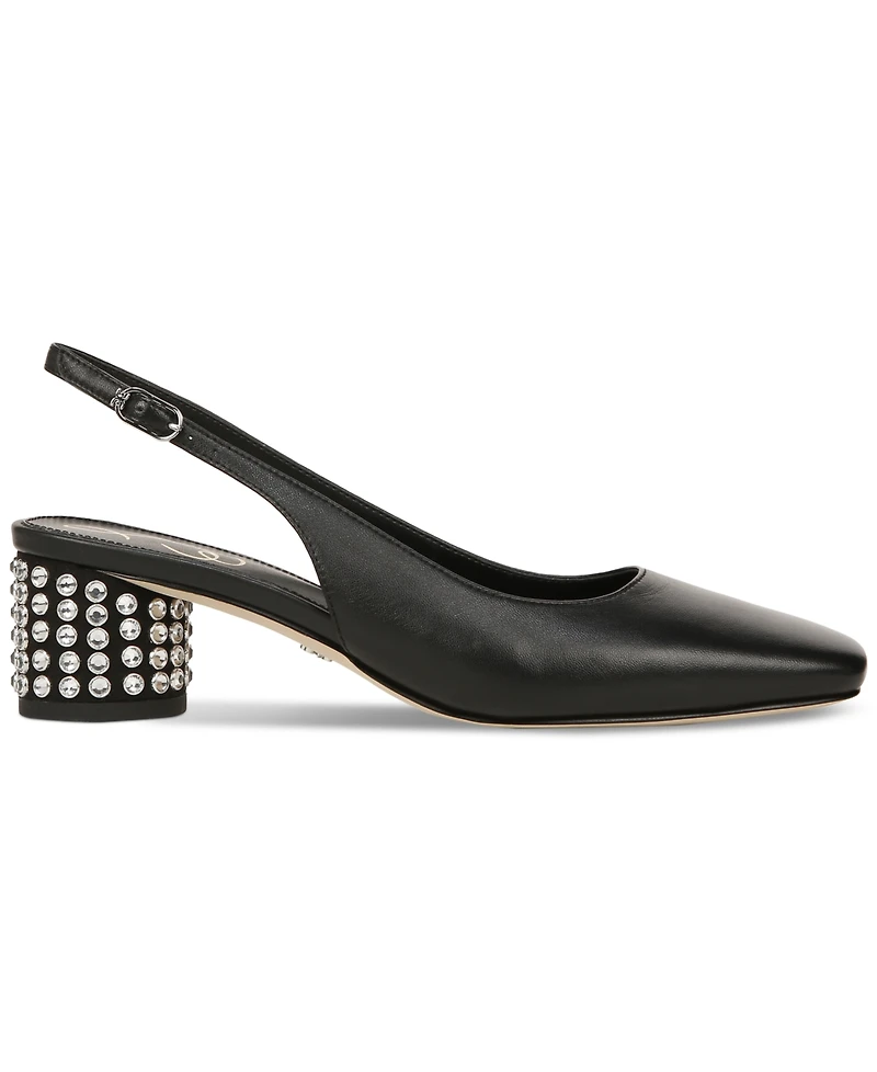 Sam Edelman Women's Terra Gem Slingback Snip-Toe Pumps