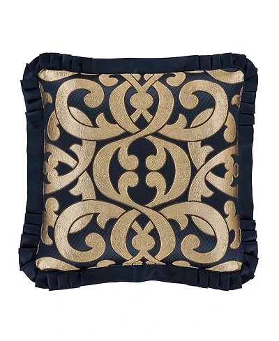J Queen New York Biagio Square Embellished Decorative Pillow, 20" x 20"
