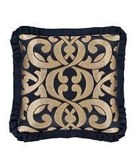 J Queen New York Biagio Square Embellished Decorative Pillow, 20" x 20"