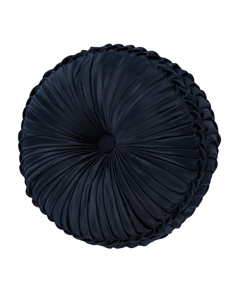 J Queen New York Biagio Tufted Decorative Pillow, 15" Round