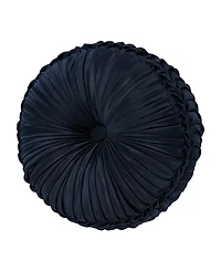 J Queen New York Biagio Tufted Decorative Pillow, 15" Round