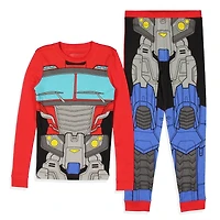 Transformers Big Boys Optimus Prime Costume Character Sleep Pajama Set