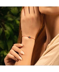 Ultimate Shield - Navy Enamel Hamsa Red String Bracelet