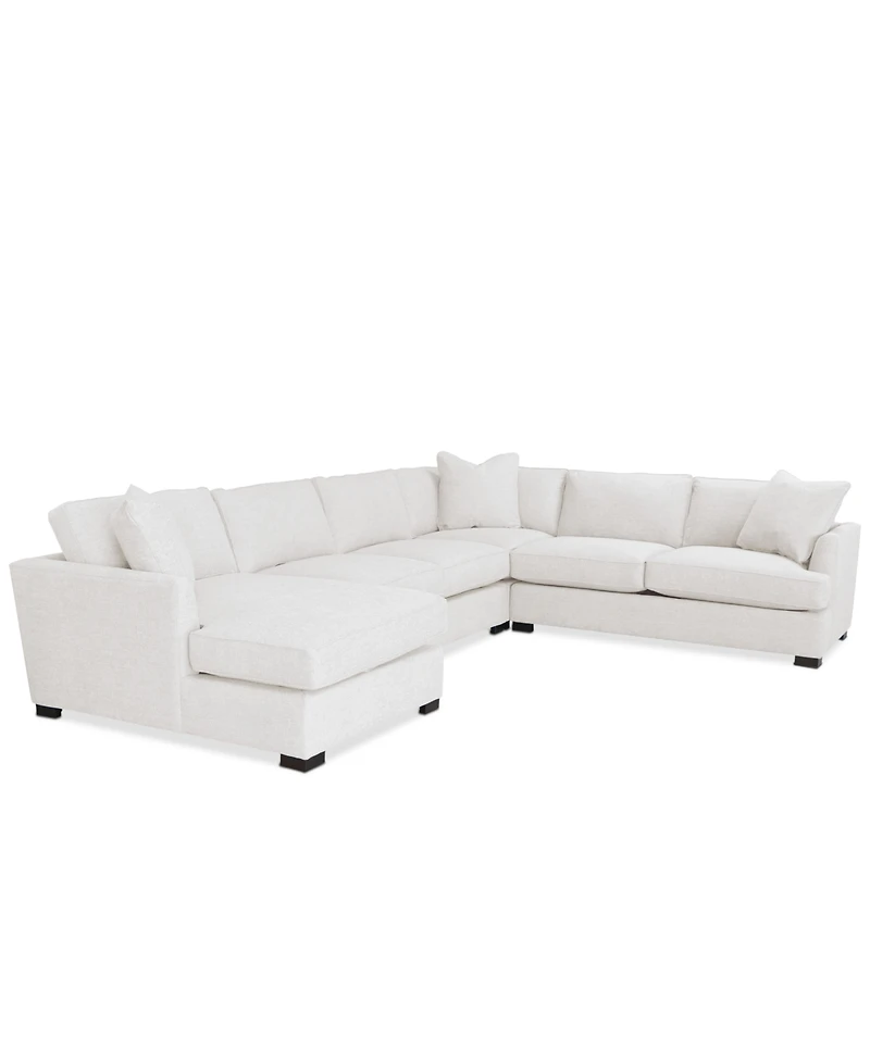 Nightford 148" 4-Pc. Fabric Chaise Sectional, Created for Macy's