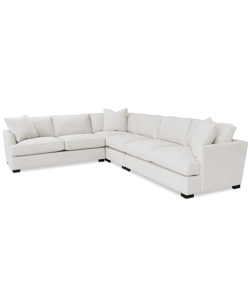 Nightford 143" 4-Pc. Fabric L Sectional, Created for Macy's