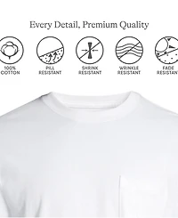 Lands' End Men's Super-t Short Sleeve T-Shirt with Pocket