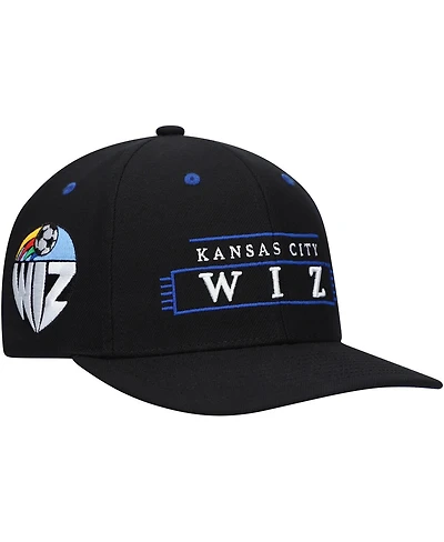 Men's Mitchell & Ness Black Sporting Kansas City Lofi Pro Snapback Hat