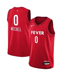 Big Boys and Girls Nike Kelsey Mitchell Red Indiana Fever 2023 Rebel Edition Victory Player Jersey