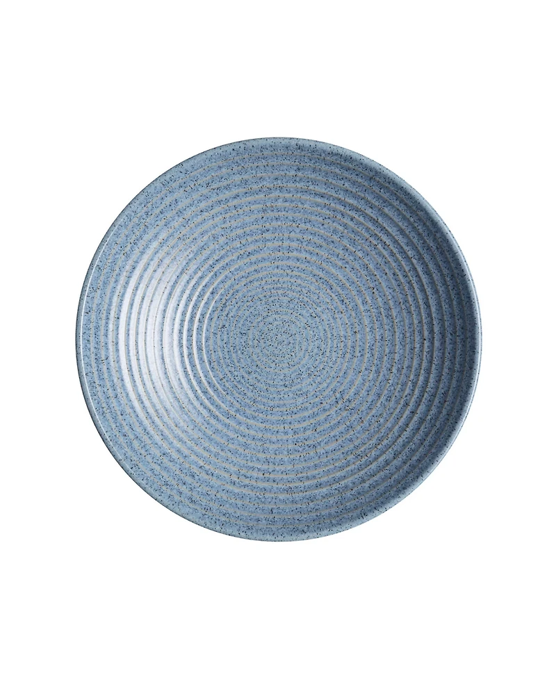 Denby Studio Blue Flint Medium Ridged Bowl
