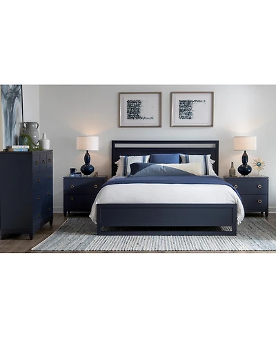 Summerland 3pc Set (King Panel Bed, Chest, Nightstand)