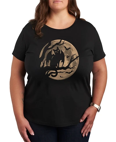 Trendy Plus Size Halloween Graphic T-shirt