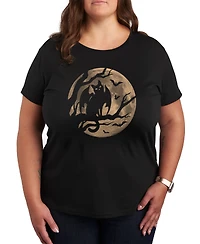 Trendy Plus Size Halloween Graphic T-shirt