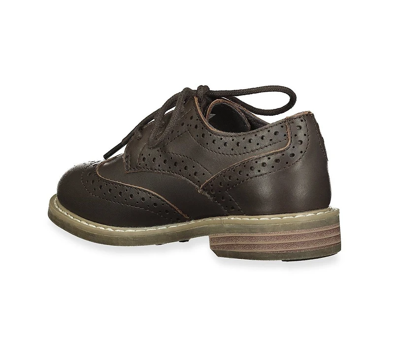 Hope & Henry Big Boys Leather Wingtip Oxford