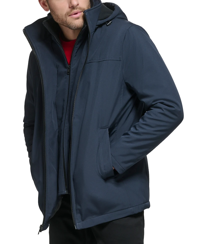 Calvin Klein Men's Infinite Stretch Jacket With Polar Fleece Lined Bib