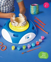 Closeout! Geoffrey's Toy Box Clay Art Studio Motorized Pottery 21 Pieces Wheel Set, Created for Macy's