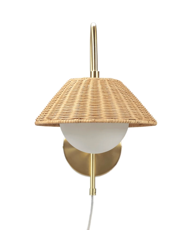 Ink+Ivy Laguna Rattan Weave Wall Sconce