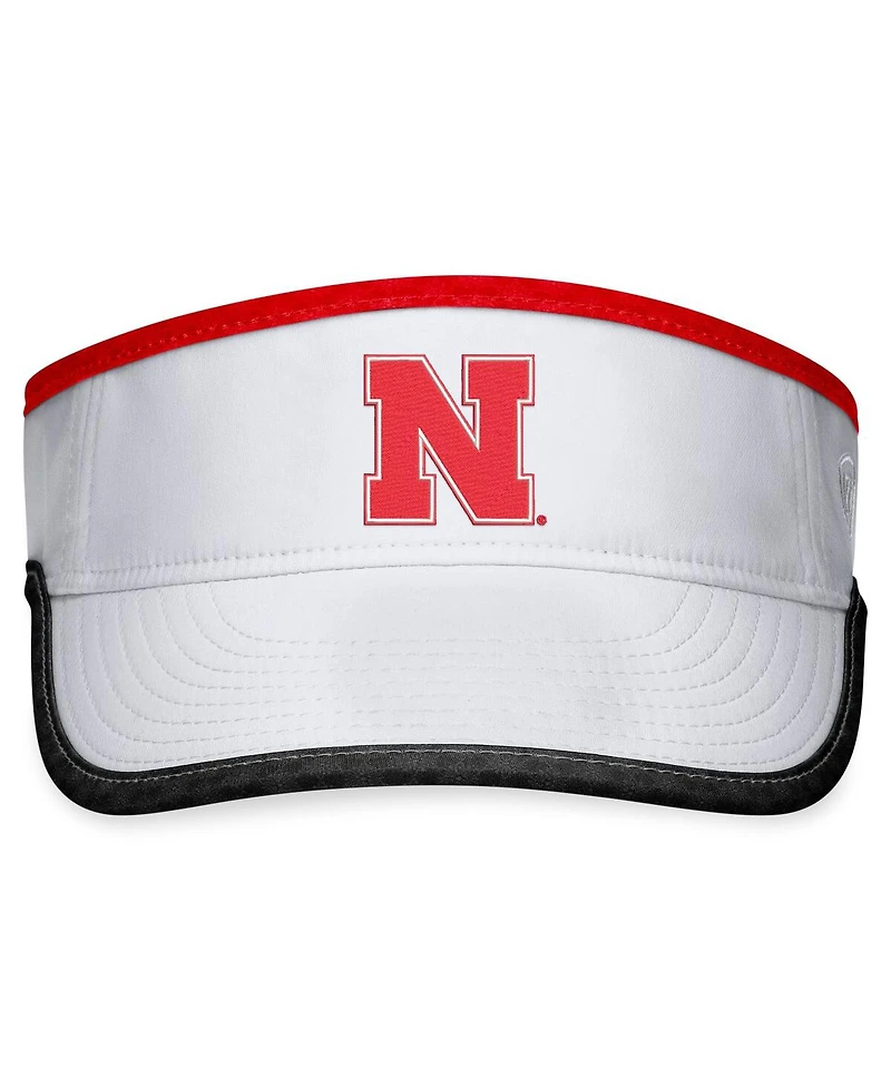 Men's Top of the World White Nebraska Huskers Daybreak Adjustable Visor