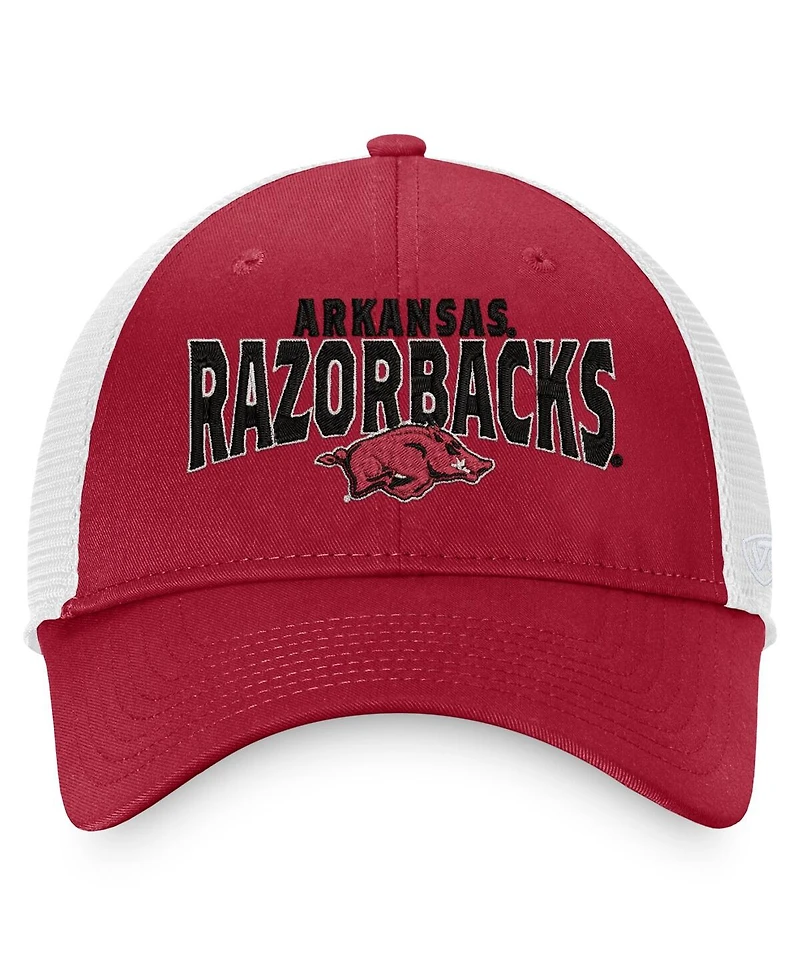 Men's Top of the World Cardinal Arkansas Razorbacks Breakout Trucker Snapback Hat