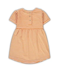 Girl's Toddler Tennessee Orange Tennessee Volunteers Striped Dress with Pockets