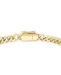 Effy Men's Black Spinel Panzer Chain Bracelet (1-1/2 ct. t.w.) in 14k Gold-Plated Sterling Silver