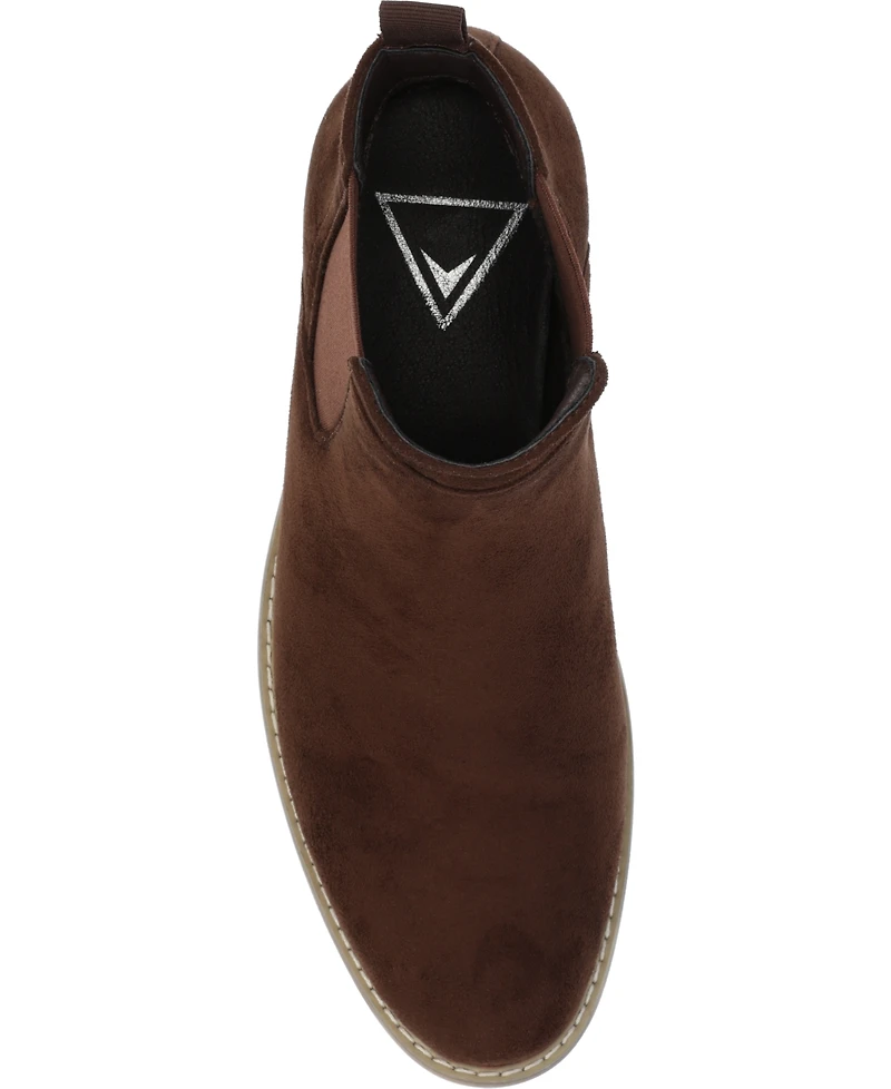 Vance Co. Men's Marshall Tru Comfort Foam Pull-On Round Toe Chelsea Boots