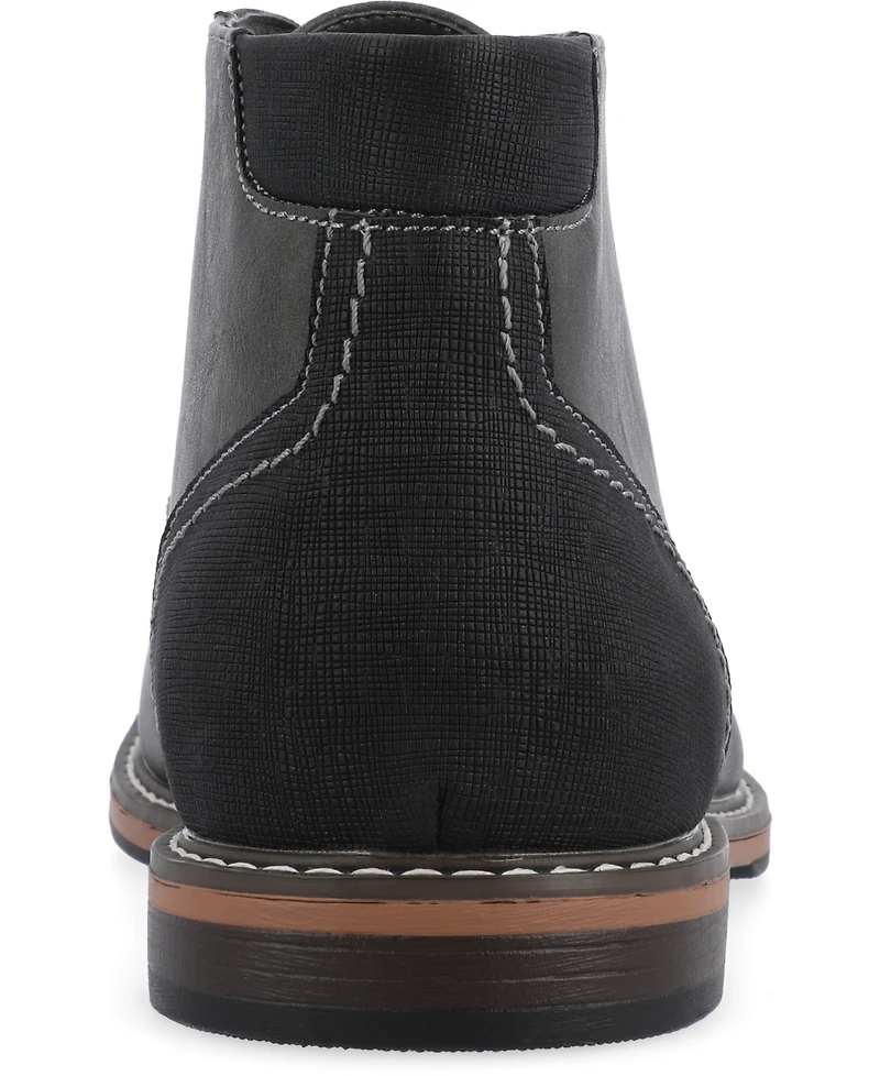 Vance Co. Men's Franco Tru Comfort Foam Lace-Up Round Toe Chukka Boots