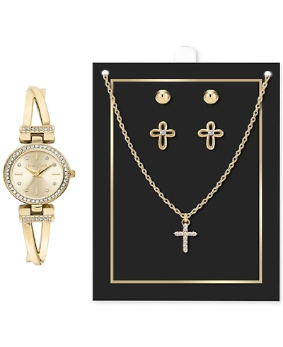 Jessica Carlyle Women's Bracelet Watch 26mm Gift Set