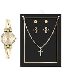 Jessica Carlyle Women's Bracelet Watch 26mm Gift Set