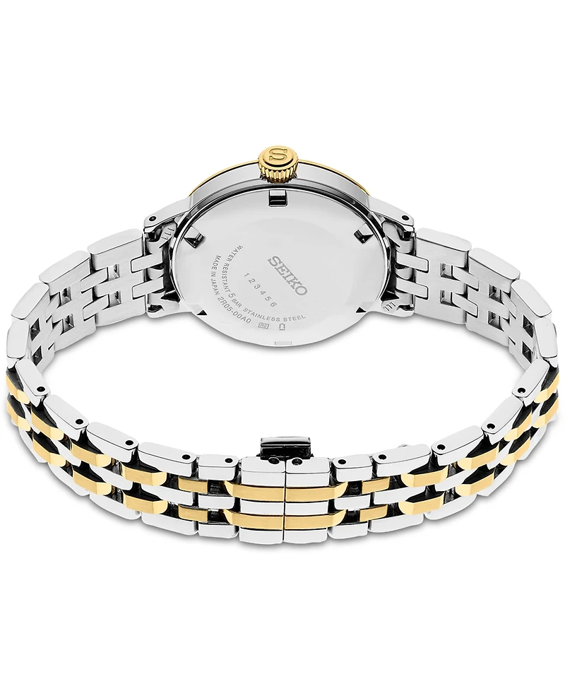 Seiko Women's Automatic Presage Diamond (1/10 ct. t.w.) Two-Tone Stainless Steel Bracelet Watch 30mm