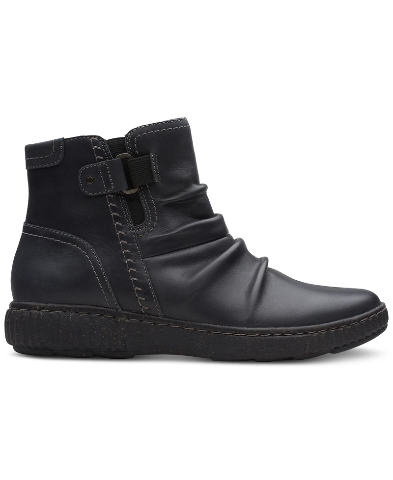 Clarks Women's Caroline Orchid Ruched Booties