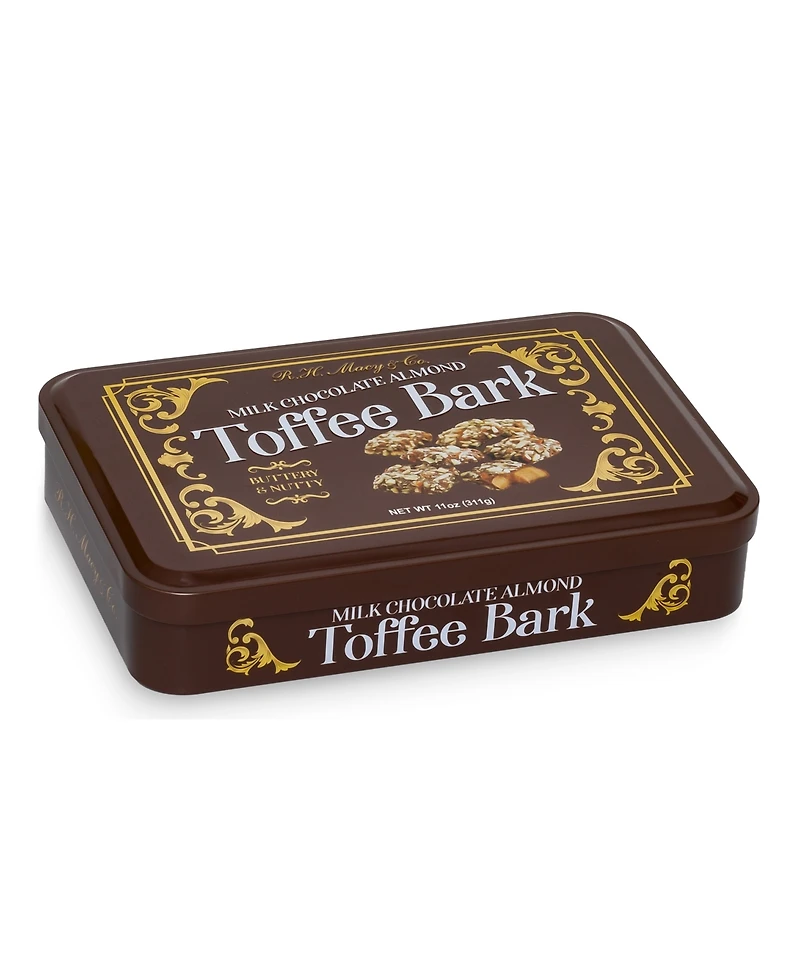 R.h. Macy & Co. Holiday Milk Chocolate Almond Toffee Bark Tin, Created for Macy's