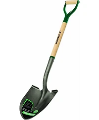 Truper Garden Pro Round Point Shovel with Off-Set Cushioned D-Handle, 30 Inch