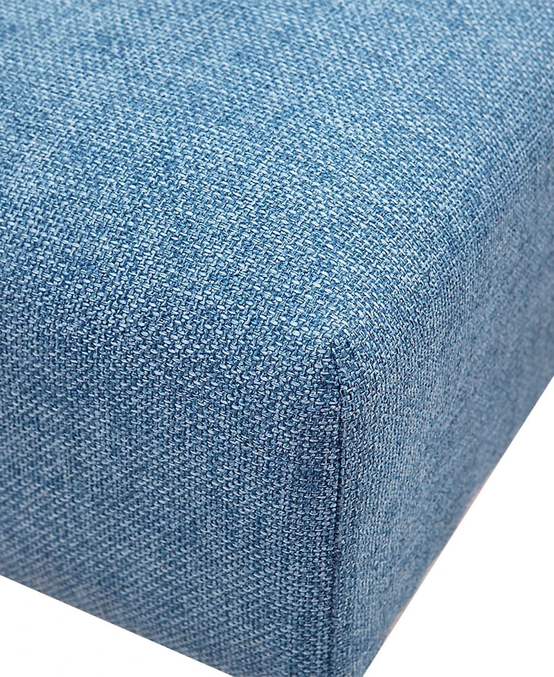 Ink+Ivy Maise 35" Round Fabric Upholstered Ottoman