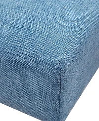 Ink+Ivy Maise 35" Round Fabric Upholstered Ottoman