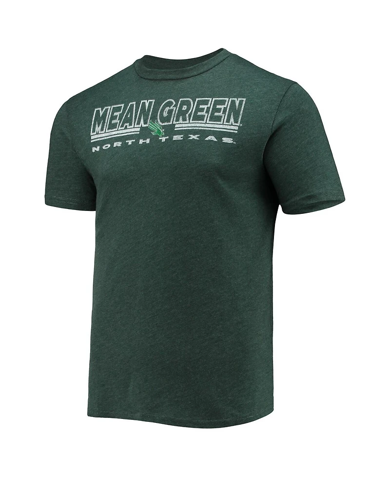 Men's Concepts Sport Heathered Charcoal, Kelly Green North Texas Mean Meter T-shirt and Pants Sleep Set