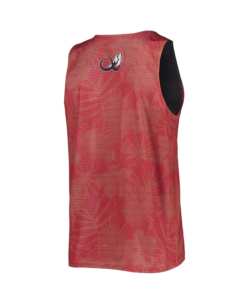 Men's Foco Red, Black Colorado Mammoth Reversible Mesh Tank Top