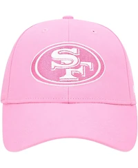 Big Girls '47 Brand Pink San Francisco 49ers Rose Mvp Adjustable Hat