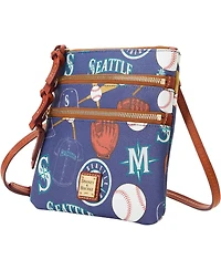 Women's Dooney & Bourke Seattle Mariners Game Day Triple Zip Crossbody Purse