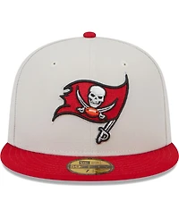 Men's New Era Khaki, Red Tampa Bay Buccaneers Super Bowl Champions Patch 59FIFTY Fitted Hat