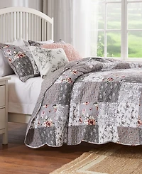 Greenland Home Fashions Giulia 3-Pc. Quilt Set, Full/Queen