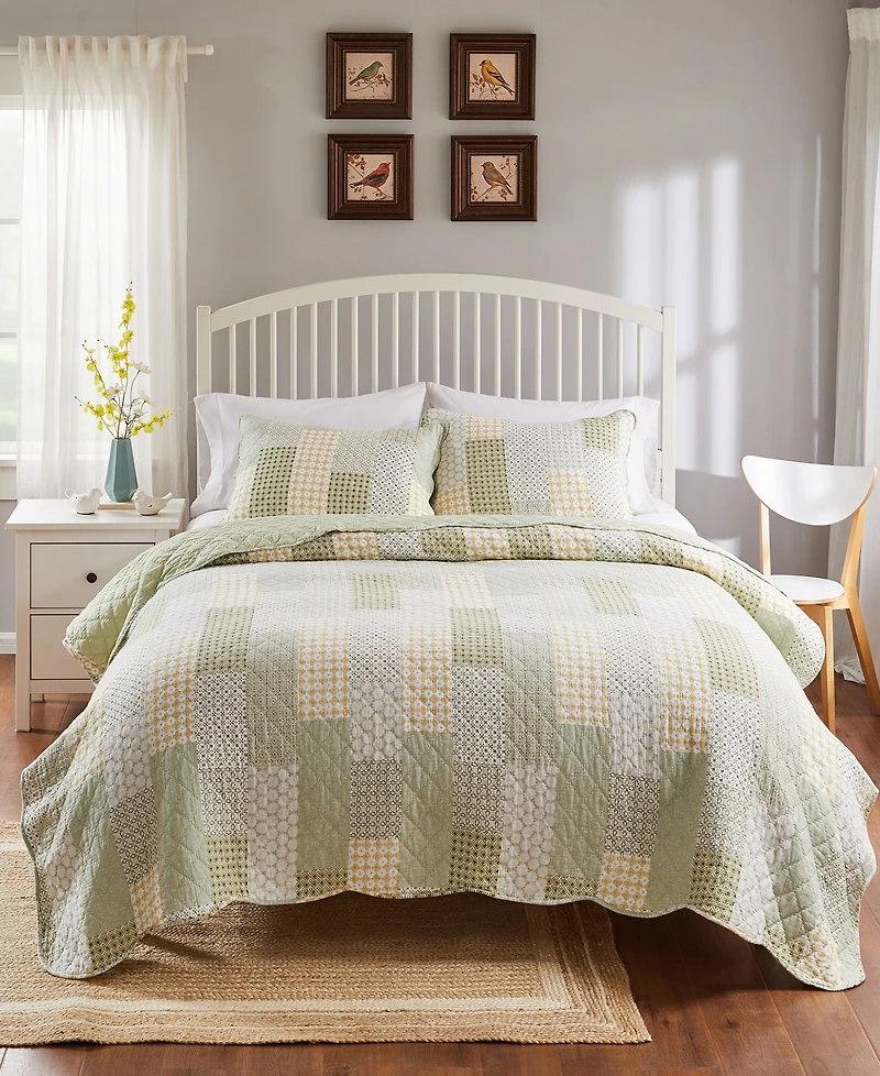 Greenland Home Fashions Juniper 3-Pc. Quilt Set