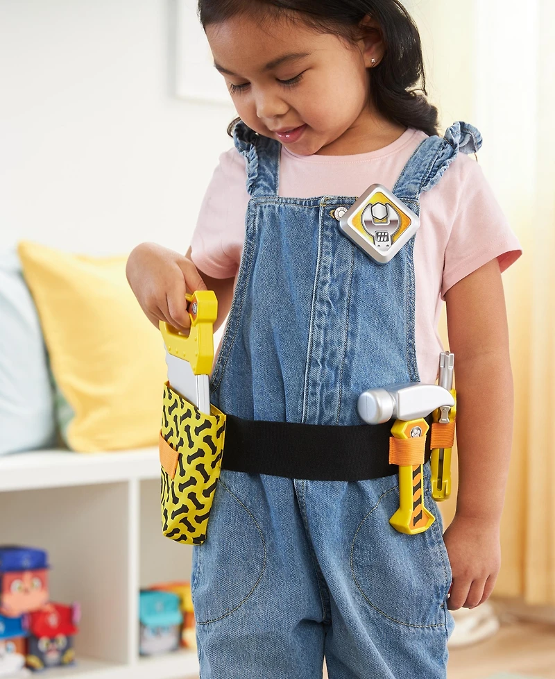 Rubble & Crew, Rubble's Construction Tool Belt, with 6 Piece Kids Tool Set