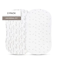 Ely's & Co. Baby Fitted Bassinet Sheet 100% Combed Jersey Cotton