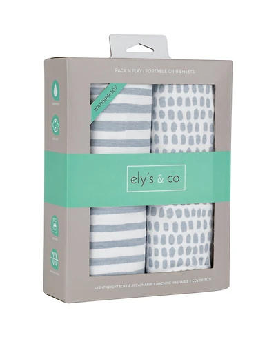 Ely's & Co. Baby Waterproof Pack N Play Portable Crib Sheet ( of 2 )