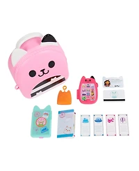 Gabby's Dollhouse, Gabby Girl On-The-Go Travel Set, Pretend Play Travel Toys, Toy Passport, Toy Phone and Compass Charm