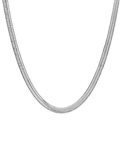 Blackjack Men's Wide Herringbone 20" Chain Necklace in Stainless Steel