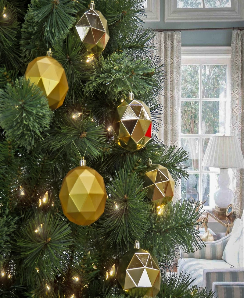 National Tree Company First Traditions 6-Piece Shatterproof Geometric Ornaments