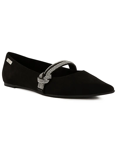 Sugar Women's Lingo Pointed Toe Rhinestone Flats